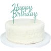 Happy Birthday Acrylic Topper, Green - Party Accessories - 2