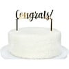 Congrats Acrylic Topper, Gold - Party Accessories - 2