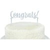 Congrats Acrylic Topper, Silver - Party Accessories - 2