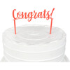 Congrats Acrylic Topper, Orange - Party Accessories - 2