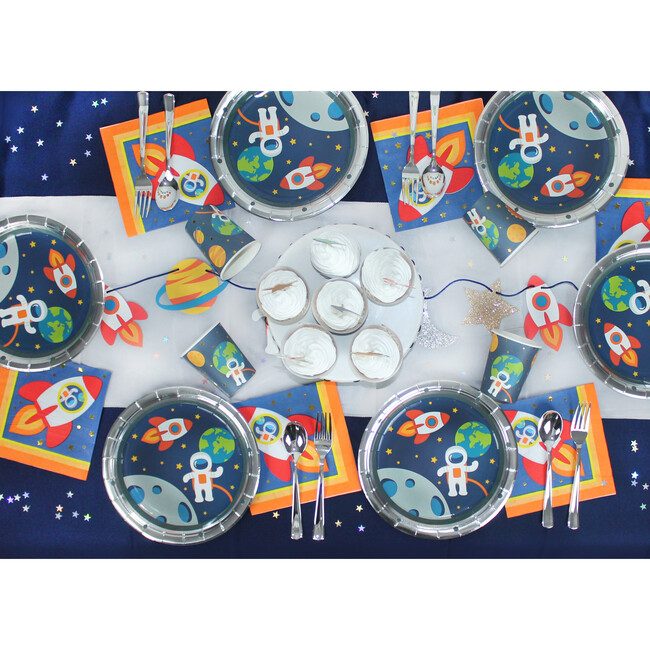 Set of 12 Trip To the Moon Plates - Party Accessories - 3