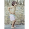 Pink Squares Swim Trucks, Pink and Dots - Swim Trunks - 2