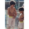 Elephant Surfer Model Swim Trucks, Pink and Yellow - Swim Trunks - 2