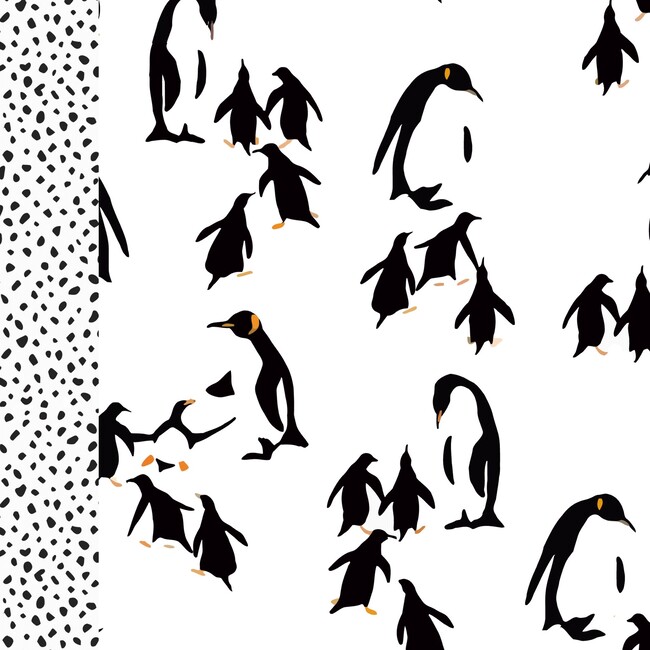 Penguin Surfer Model Swim Trucks, White, Black and Pink - Swim Trunks - 8