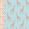 Funny Giraffe Surfer Model Swim Trucks, Aqua and Orange - Swim Trunks - 8