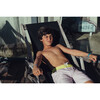 Elephant Surfer Model Swim Trucks, Pink and Yellow - Swim Trunks - 6