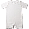 The Rib Full Onesie Set in Short, White - Onesies - 2