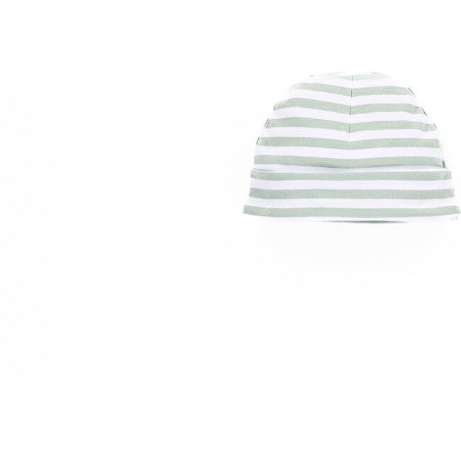 The Muffin Warming Hat, Green Stripes