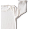 The Rib Onesie Set with Long Sleeves, White - Onesies - 3