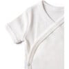 The Rib Kimono Onesie Set with Short Sleeves, White - Onesies - 4