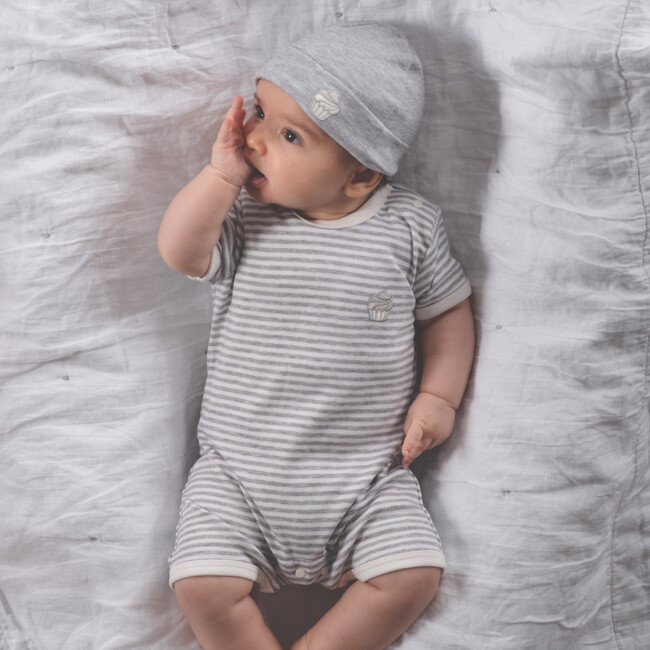 The Muffin Warming Hat, Pink Stripes - Hats - 3