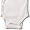 The Rib Kimono Onesie Set with Short Sleeves, White - Onesies - 5