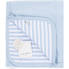 The Muffin Super Soft Blanket, Blue Stripes - Blankets - 2 - thumbnail