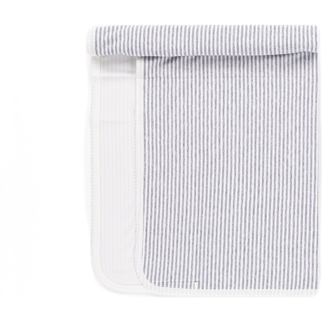 The Muffin Super Soft Blanket, Heather Grey Stripe - Blankets - 2