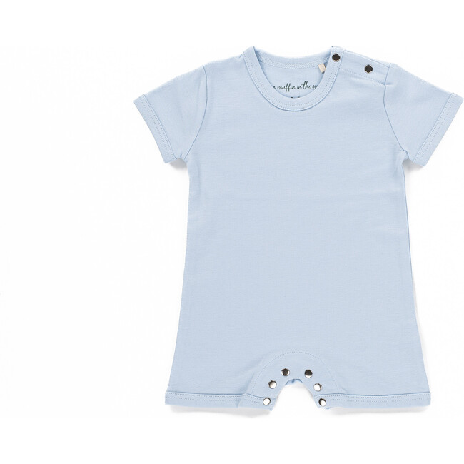 The Muffin Playsuit with Short Sleeves, Muffin Blue