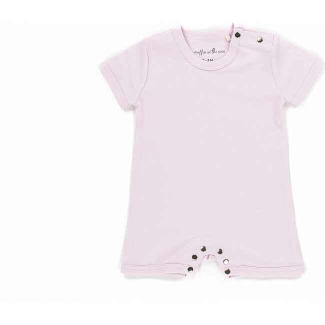 The Muffin Playsuit with Short Sleeves, Muffin Pink