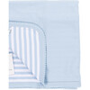 The Muffin Super Soft Blanket, Blue Stripes - Blankets - 3 - thumbnail