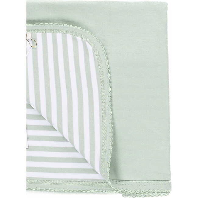 The Muffin Super Soft Blanket, Green Stripes - Blankets - 3