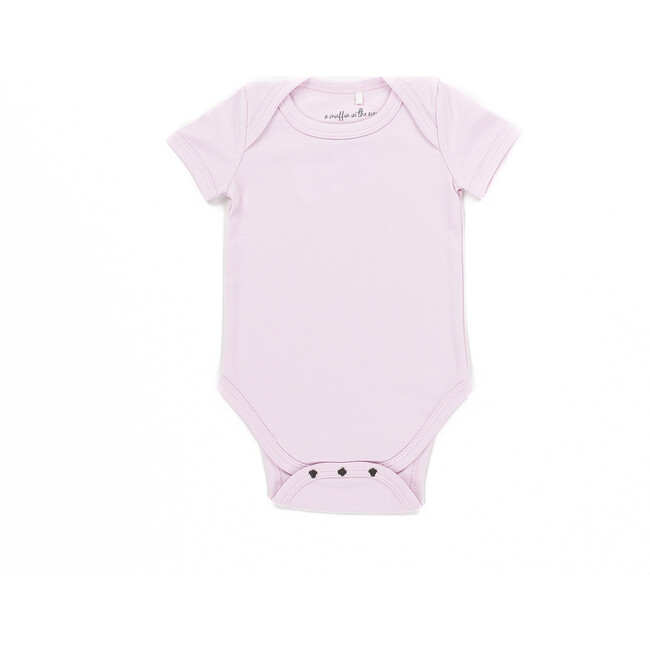 The Muffin Onesie with Short Sleeves, Muffin Pink