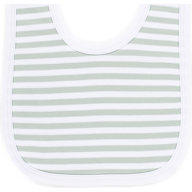 The Muffin Super Soft Bib, Green Stripes - Bibs - 3
