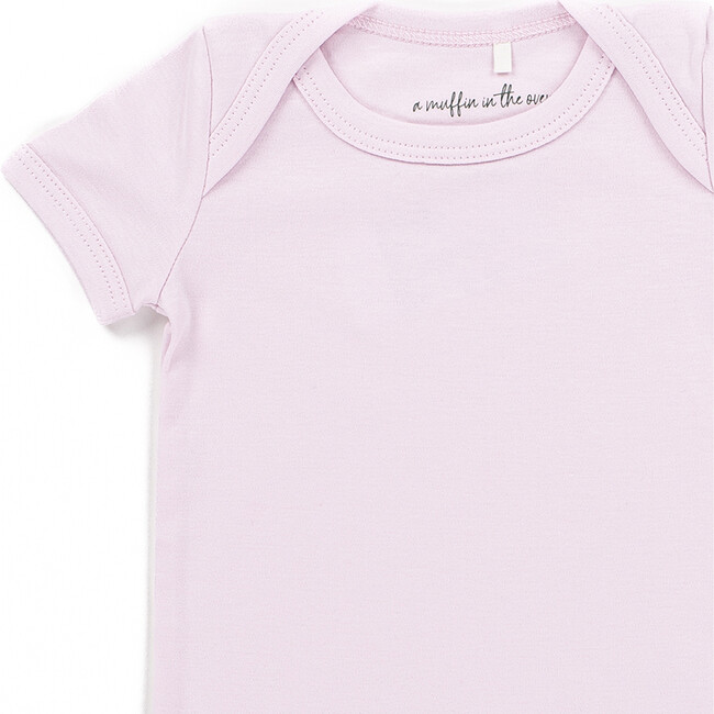 The Muffin Onesie with Short Sleeves, Muffin Pink - Onesies - 2