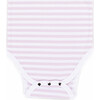 The Muffin Onesie with Short Sleeves, Pink Stripes - Onesies - 3 - thumbnail