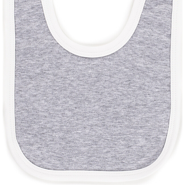 The Muffin Super Soft Bib, Heather Grey - Bibs - 3