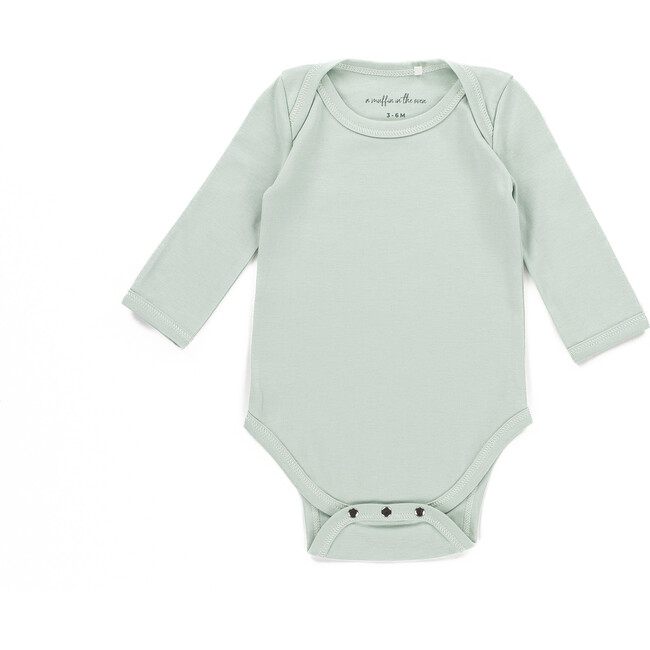 The Muffin Onesie with Long Sleeves, Muffin Green