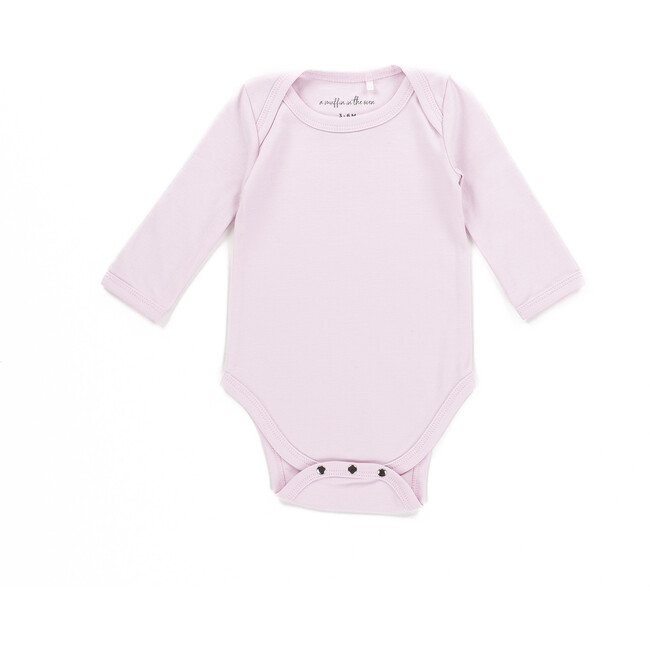 The Muffin Onesie with Long Sleeves, Muffin Pink - Onesies - 1
