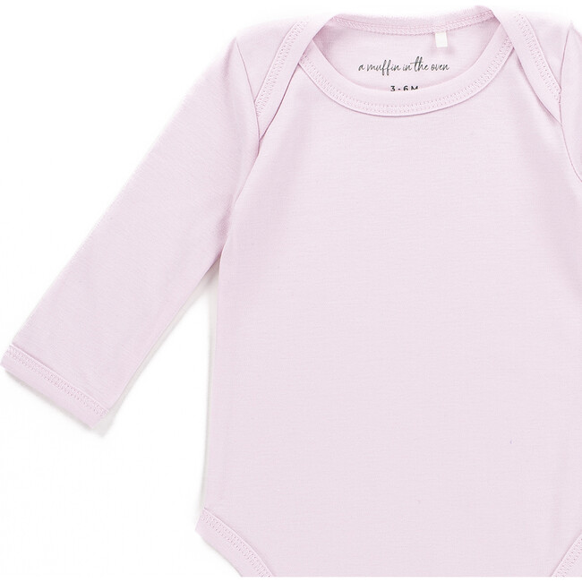 The Muffin Onesie with Long Sleeves, Muffin Pink - Onesies - 2