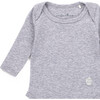 The Muffin Onesie with Long Sleeves, Heather Grey - Onesies - 2