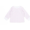 The Muffin Lullaby Top with Long Sleeves, Pink Stripes - Pajamas - 1 - thumbnail
