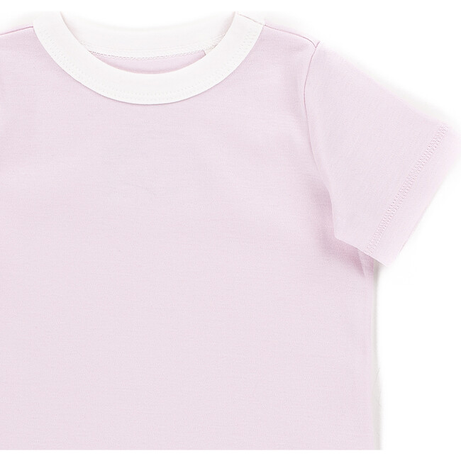 The Muffin Lullaby Top with Short Sleeves, Muffin Pink - Pajamas - 2