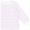 The Muffin Lullaby Top with Long Sleeves, Pink Stripes - Pajamas - 2
