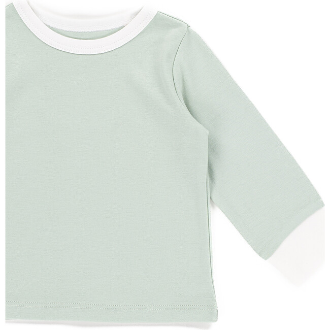 The Muffin Lullaby Top with Long Sleeves, Muffin Green - Pajamas - 2