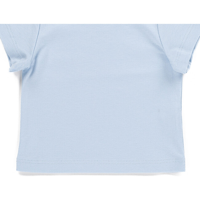 The Muffin Lullaby Top with Short Sleeves, Muffin Blue - Pajamas - 3