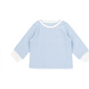 The Muffin Lullaby Top with Long Sleeves, Muffin Blue - Pajamas - 1 - thumbnail