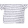 The Muffin Lullaby Top with Short Sleeves, Heather Grey Stripe - Pajamas - 3