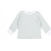 The Muffin Lullaby Top with Long Sleeves, Green Stripes - Pajamas - 1 - thumbnail