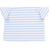 The Muffin Lullaby Top with Short Sleeves, Blue Stripes - Pajamas - 3