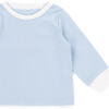 The Muffin Lullaby Top with Long Sleeves, Muffin Blue - Pajamas - 2