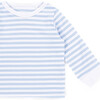 The Muffin Lullaby Top with Long Sleeves, Blue Stripes - Pajamas - 2