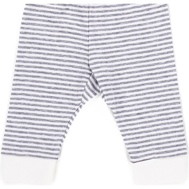 The Muffin Lullaby Bottom in Long, Heather Grey Stripe - Pajamas - 3