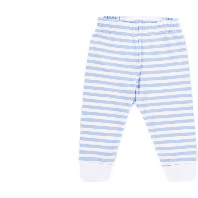 The Muffin Lullaby Bottom in Long, Blue Stripes - Pajamas - 1
