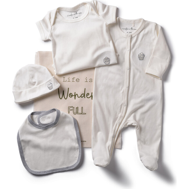 The Muffin Hello World Set, Muffin White - Mixed Apparel Set - 1