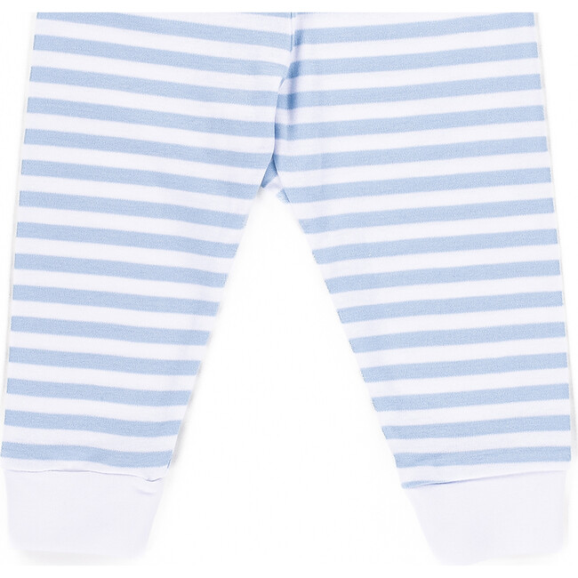 The Muffin Lullaby Bottom in Long, Blue Stripes - Pajamas - 3