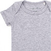 The Muffin Onesie with Short Sleeves, Heather Grey - Onesies - 2