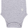 The Muffin Onesie with Short Sleeves, Heather Grey - Onesies - 3