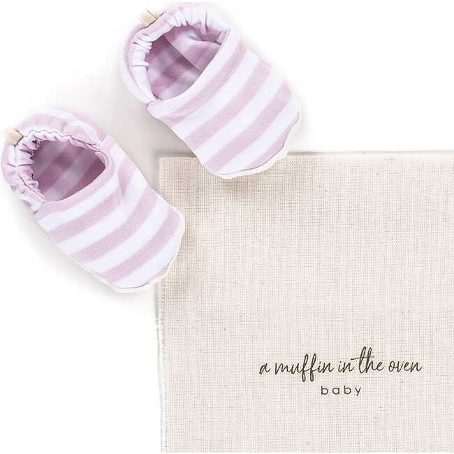 The Muffin First Steps Shoes, Pink Stripes - Other Accessories - 3