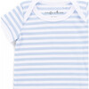 The Muffin Onesie with Short Sleeves, Blue Stripes - Onesies - 2